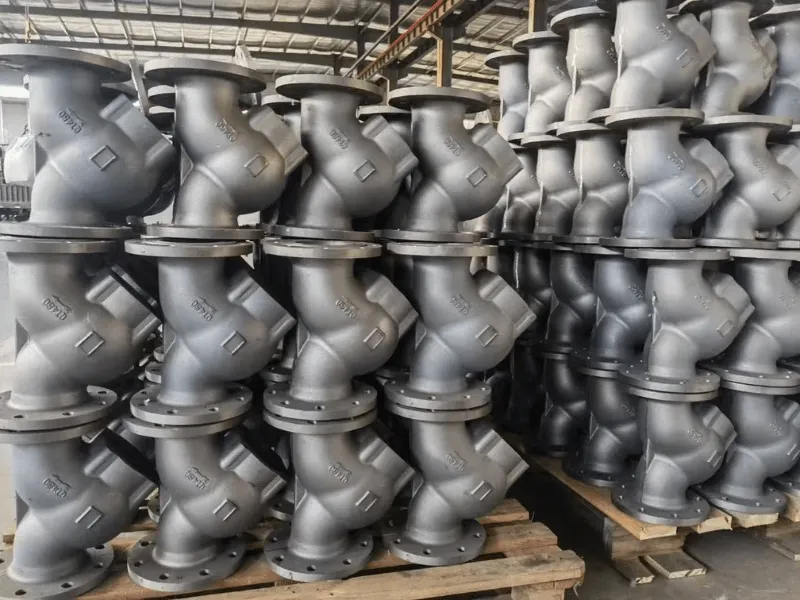 Stainless steel casting manufacturing at Precision Steel Cast Precision Steel Cast stainless steel casting production facility with finished and in-process components
